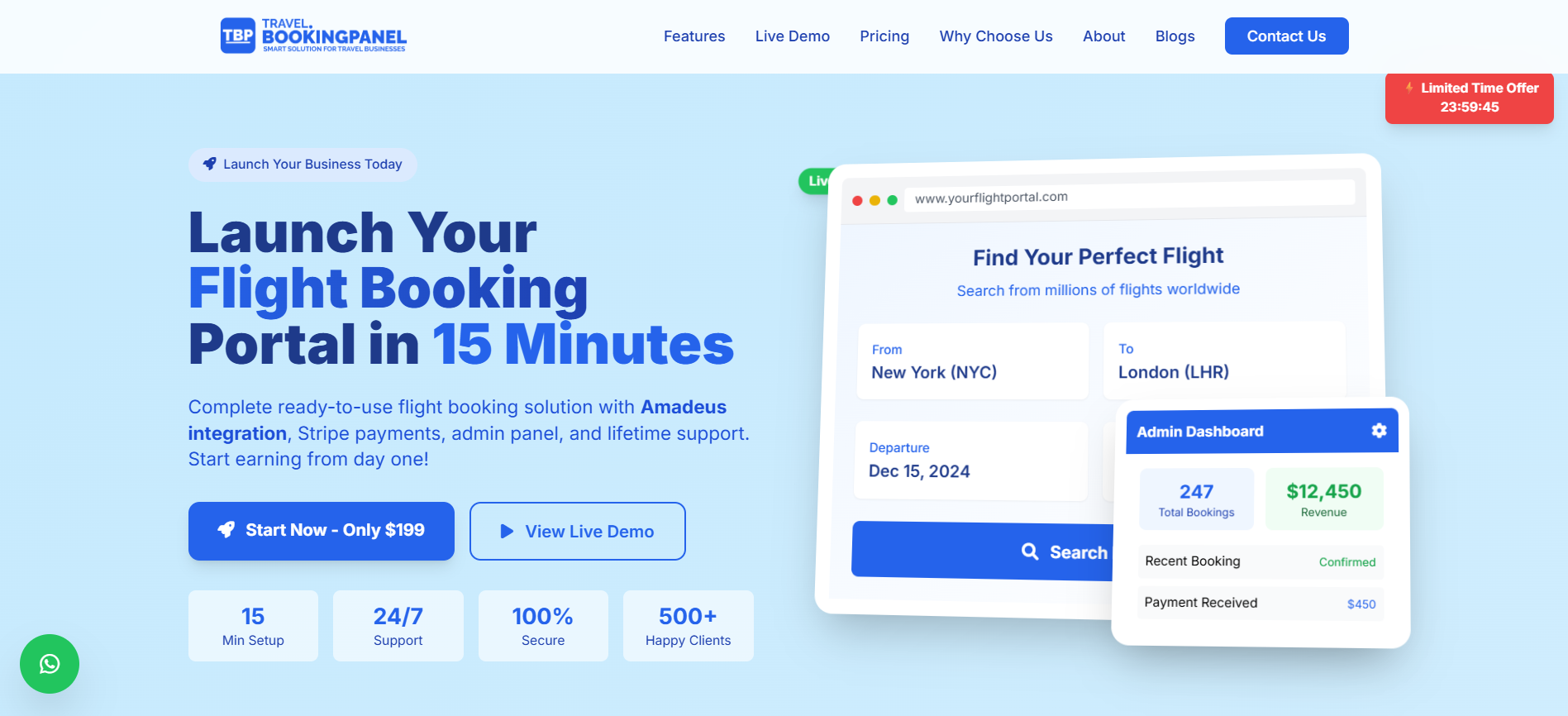 Ready Made Flight Booking Website Code for Travel Agents | Launch Your Travel Business in Days